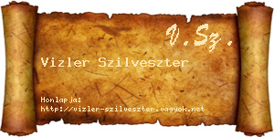 Vizler Szilveszter névjegykártya